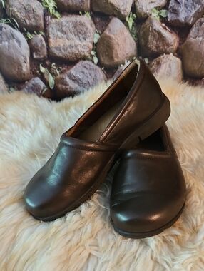 SoftWalk Women's Dark Brown Slip-On Comfort Flats